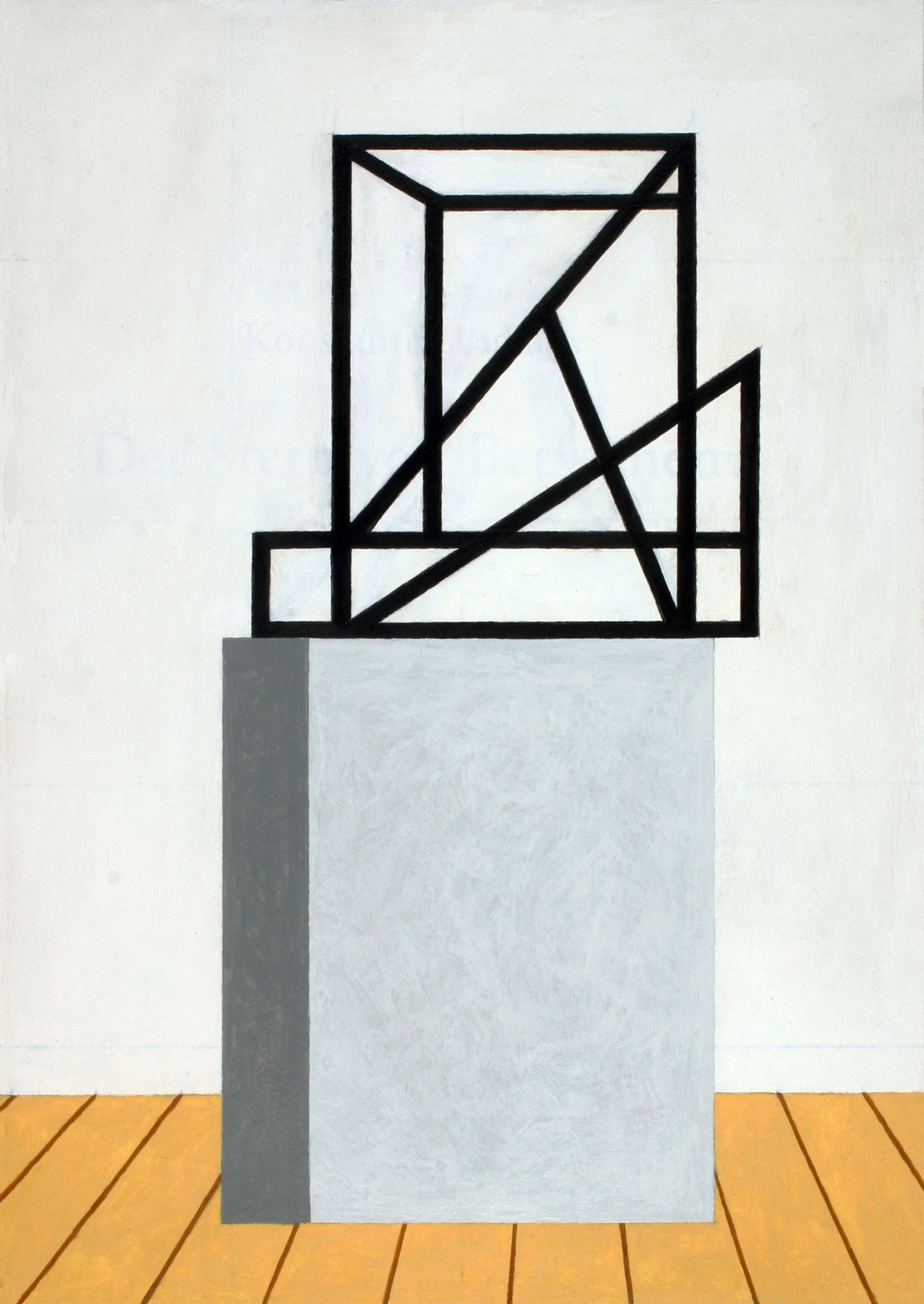   Asymmetrical Restructuring,  2022  Acrylic on Board 30x23cm / 12x9in