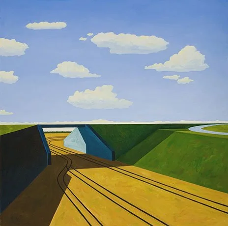  Passage of Space , 2005  Oil on Canvas 70×70cm / 28×28in Public Collection, Eastern Oregon Universit