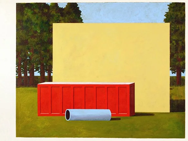   The Myth of Transparency , 2017  Acrylic on Paper 45×58cm / 18×23in