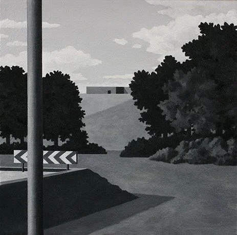   Sketch for a Data Center , 2014  Oil on Canvas 25×25cm / 10×10in