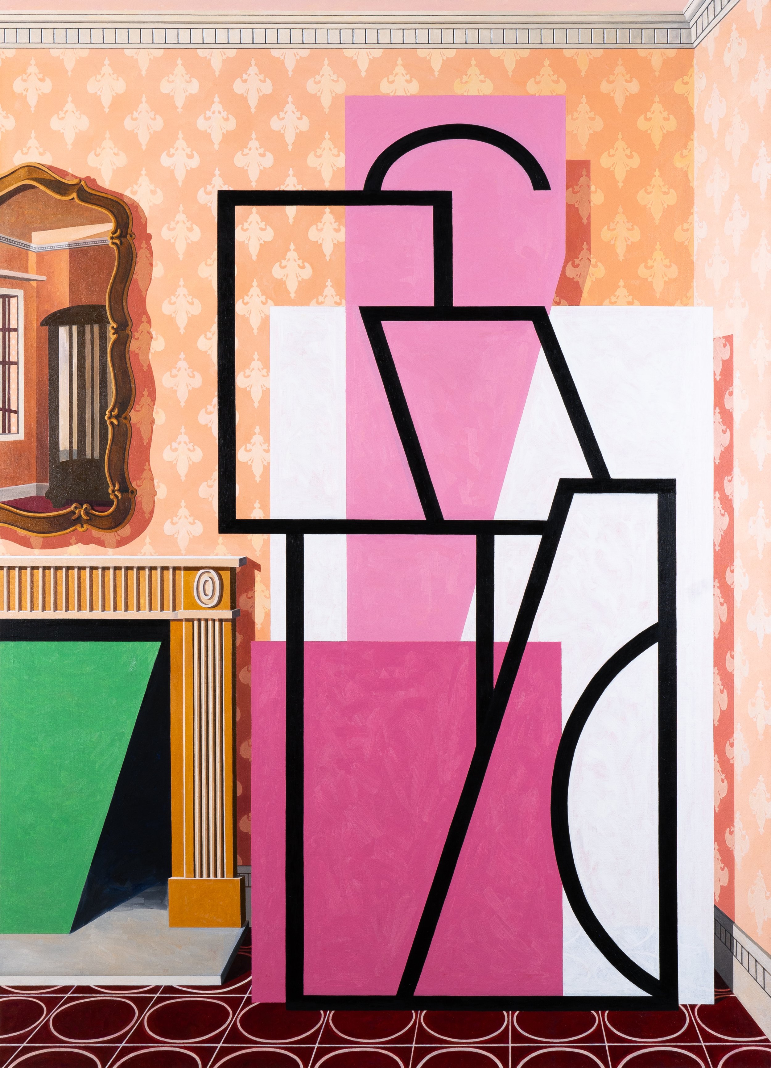   Condensed Association , 2025  Oil on Canvas 183×132cm / 72×52in