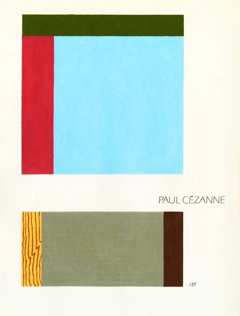   After Cézanne , 2018  Acrylic on Paper 31×23cm / 12×9in