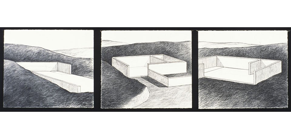   Foundation Triptych , 2006  Charcoal 36×41cm / 14×16in