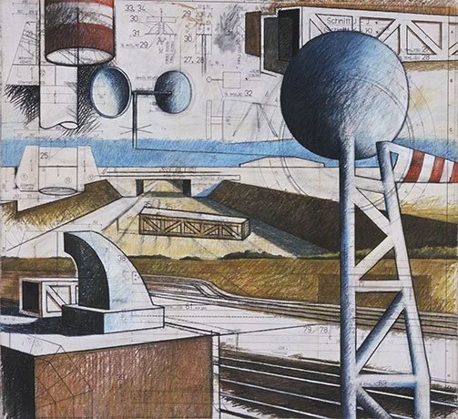   Views of a Landscape , 2003  Pastel 60×65cm / 24×26in