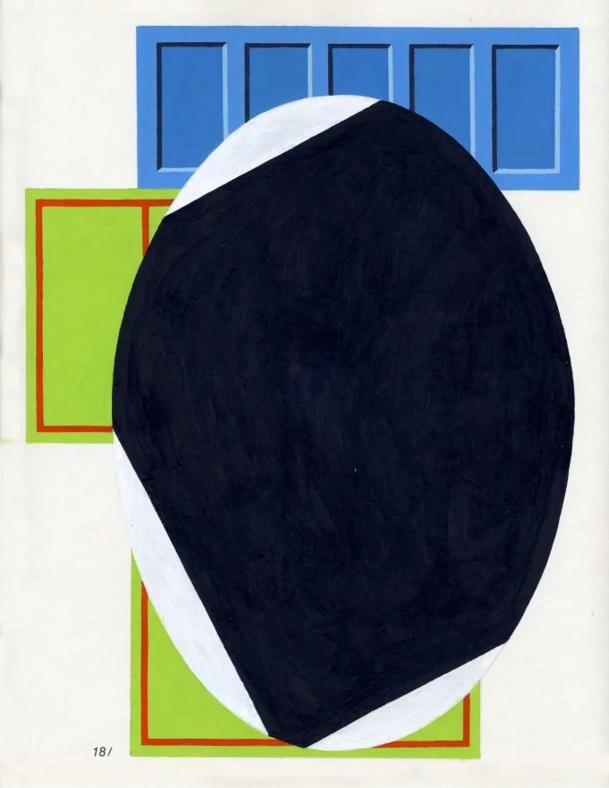   Container Oval , 2017  Acrylic on Paper 31×23cm / 12×9in