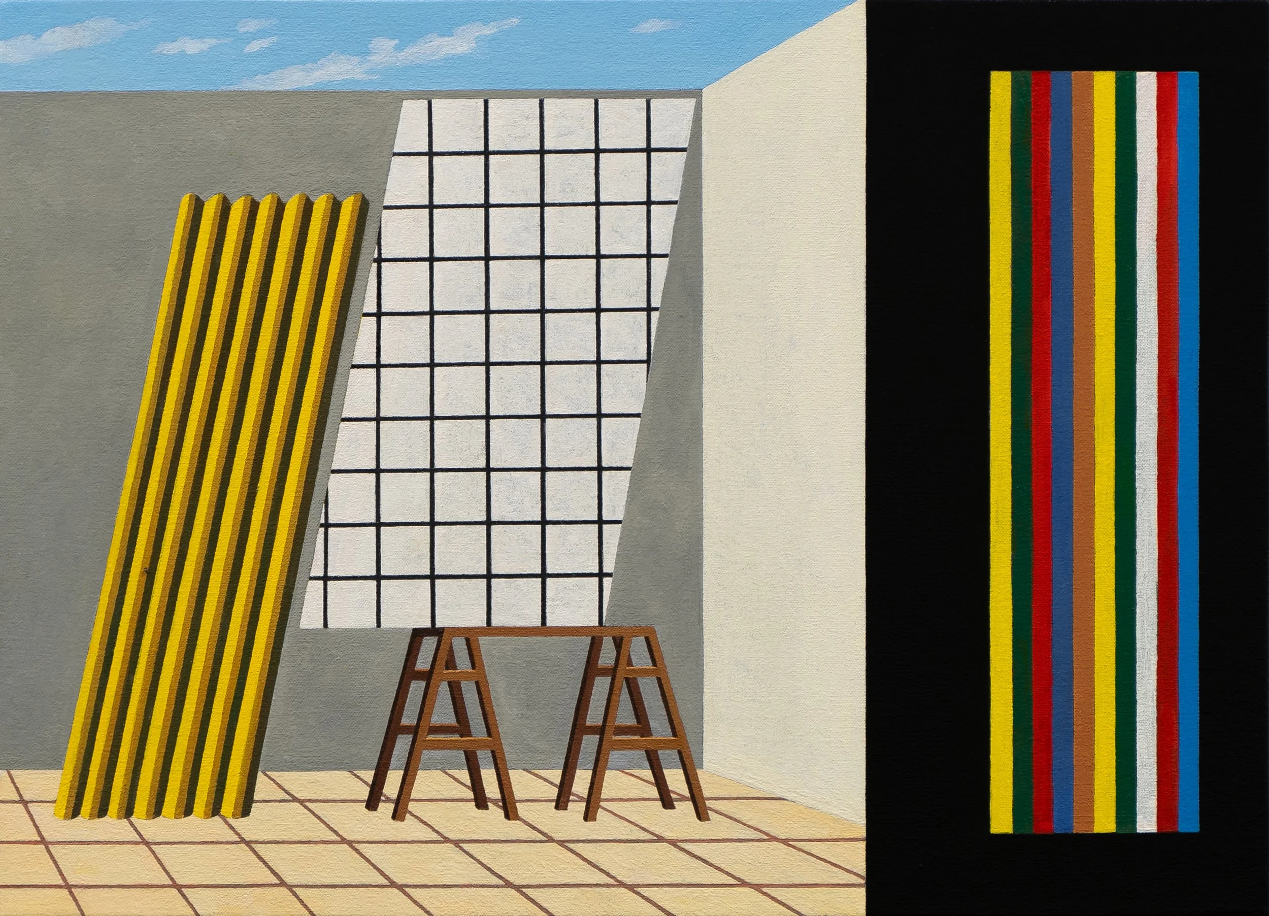   Embedded Projection , 2022  Oil on Canvas 41×56cm / 16×22in