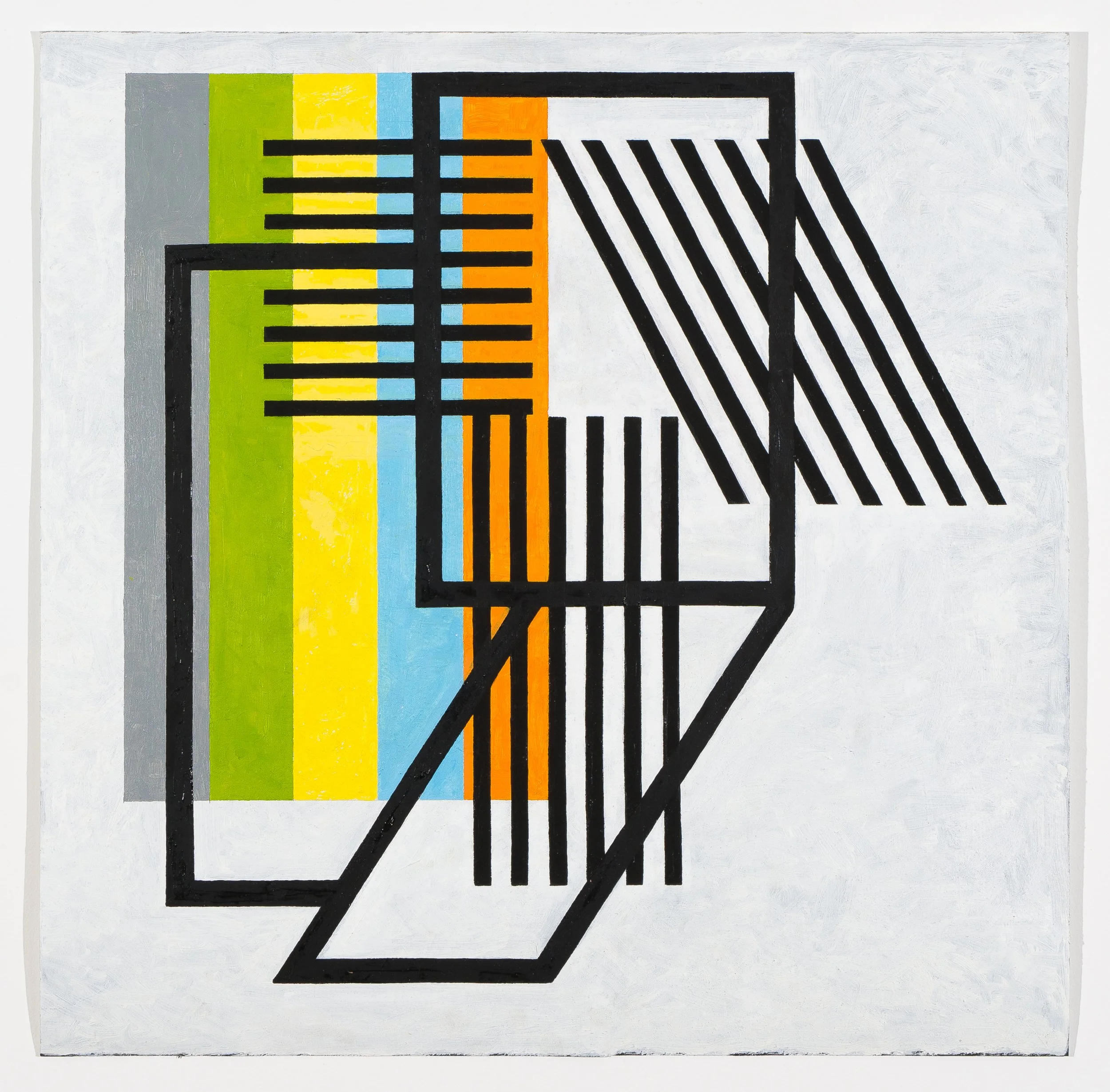   Embedding Unit , 2022  Oil on Paper 59×61cm / 23×24in Private Collection, Kansas City, MO