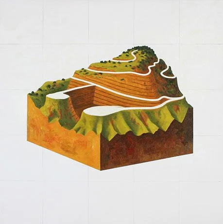   Mountaintop Removal 2 , 2011  Oil on Canvas 50×50cm / 20×20in