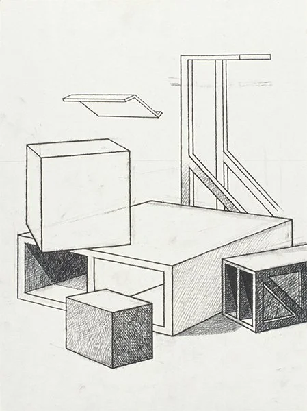   Box Drawing #9 , 2005  Charcoal 61×44cm / 24×18in