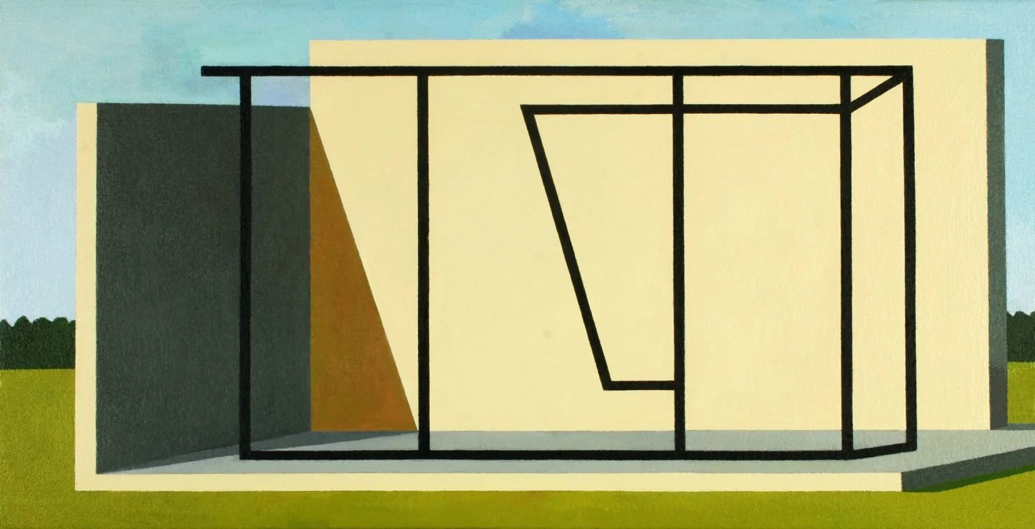   Reductive Enactment , 2019  Oil on Canvas 25×51cm / 10×20in