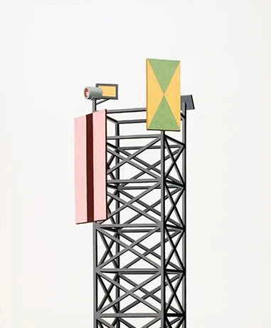   Rockhurst Series 6 , 2013  Acrylic and Graphite 43×36cm / 17×14in Public Collection, Kansas City, MO