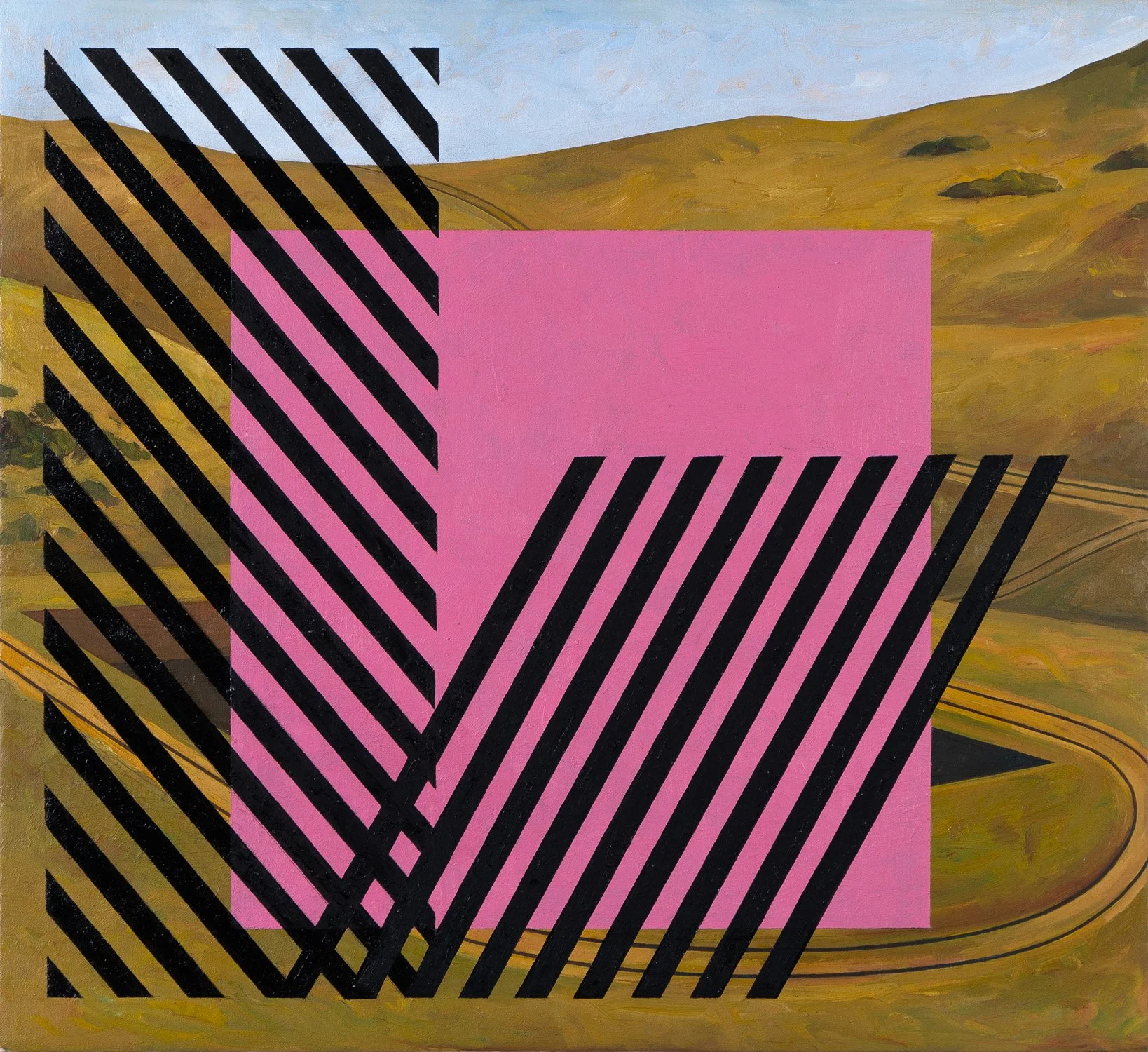   Excavation , 2024  Oil on Canvas 56×61cm / 22×24in