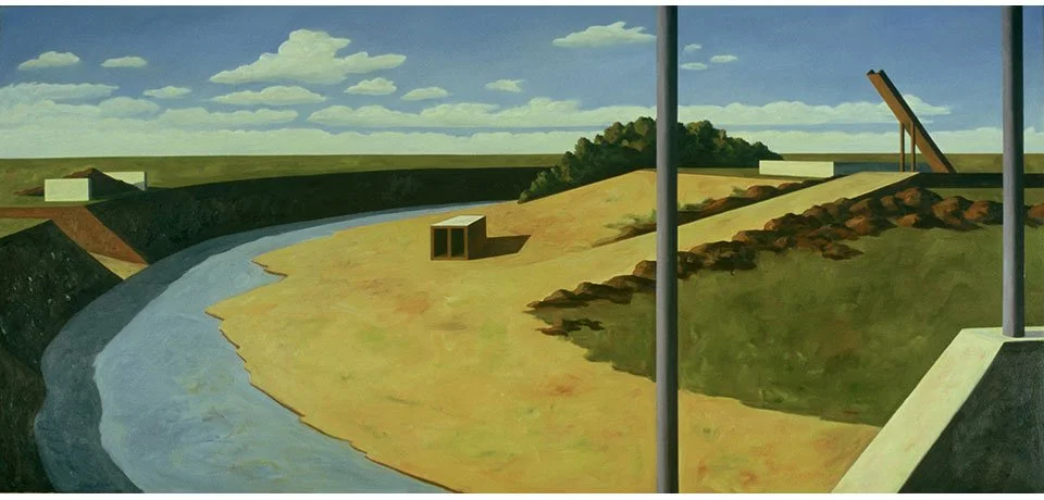  102 River Big , 2004  Oil on Canvas 113×213cm / 45×85in Public Collection, Eastern Oregon University
