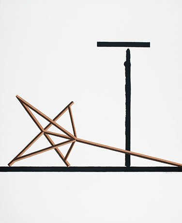   Rockhurst Series 3 , 2013  Acrylic and Graphite 43×36cm / 17×14in Public Collection, Kansas City, MO