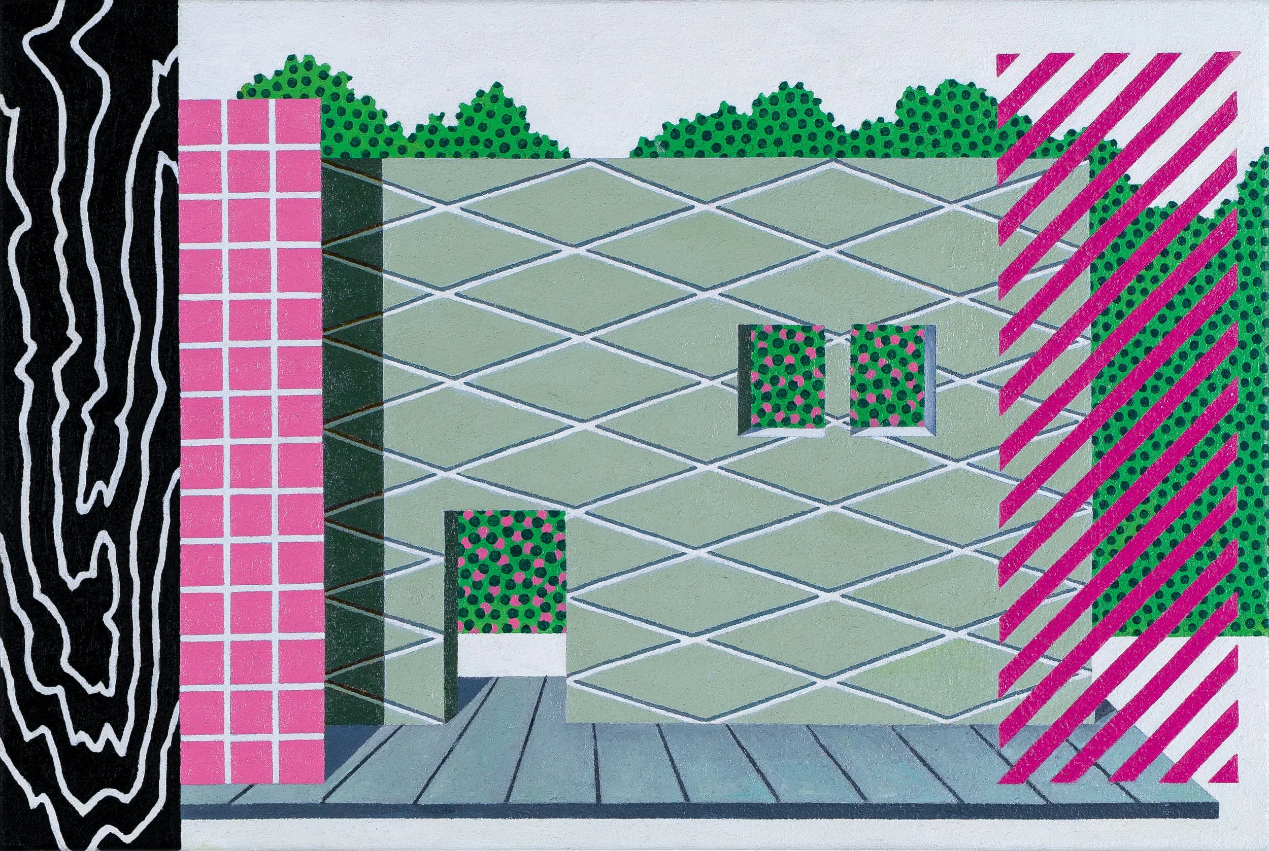   The Articulation of Closed Forms , 2026  Oil on Canvas 33x50cm / 13x20in