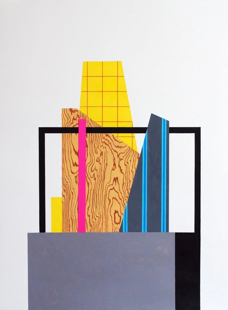   Corsicana Series 2 , 2017  Acrylic on Paper 81×58cm / 32×23in Private Collection, Kansas City, MO