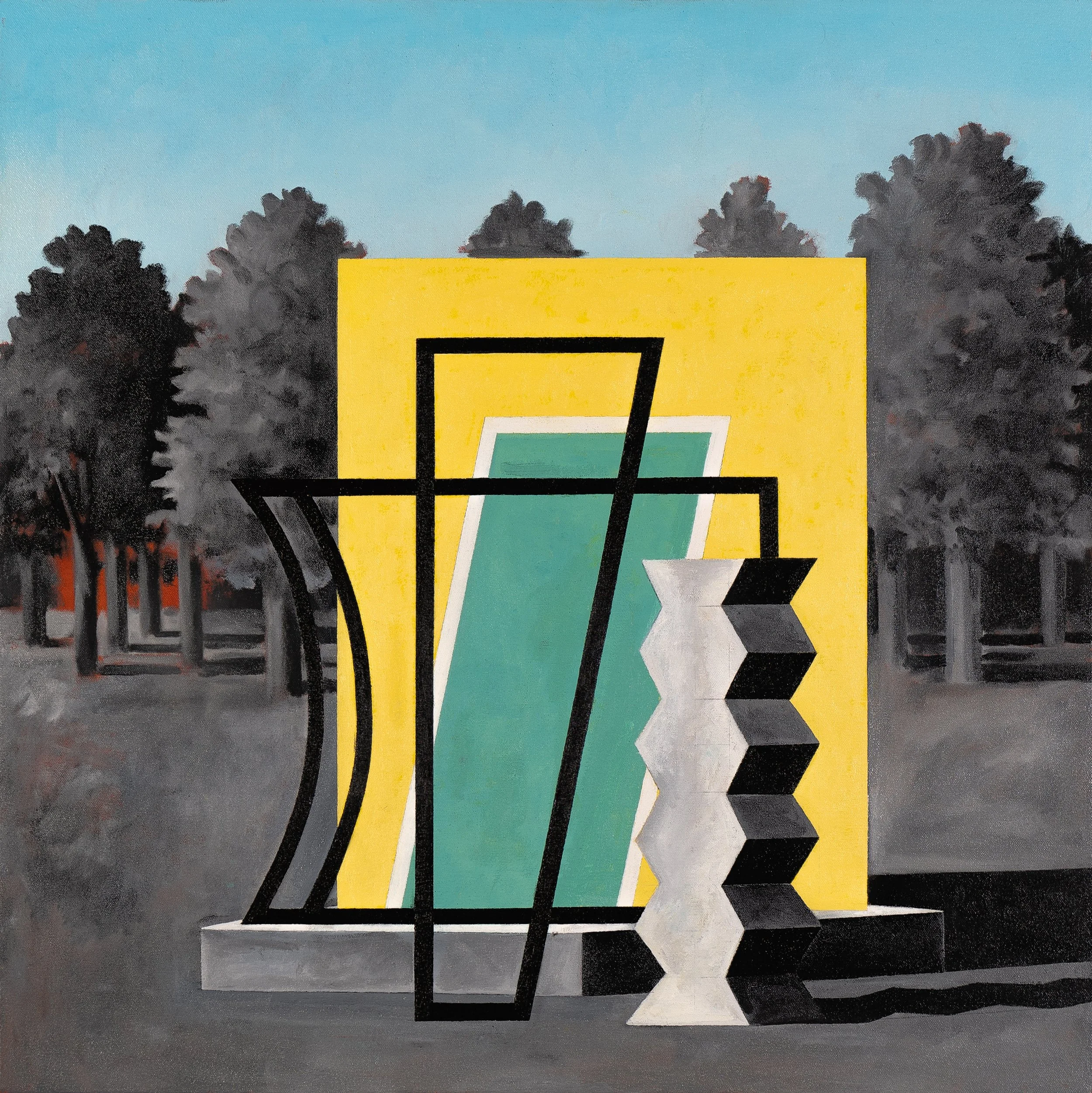   Decorative Modifications , 2023  Oil on Canvas 71×71cm / 28×28in