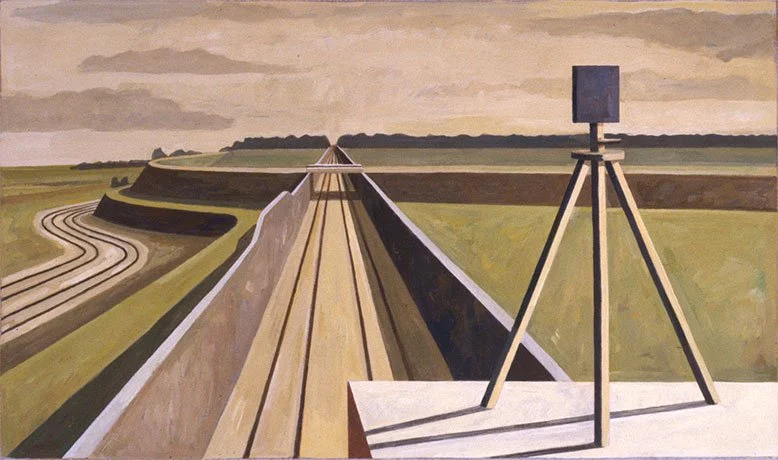   Surveyor's Landscape,  2002  Gouache 25×40cm / 10×16in Private Collection, Kansas City, MO