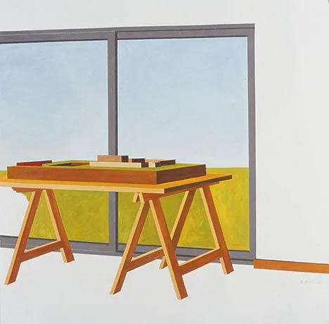   Plan for a Landscape , 2006  Acrylic on Paper 75×75cm / 30×30in