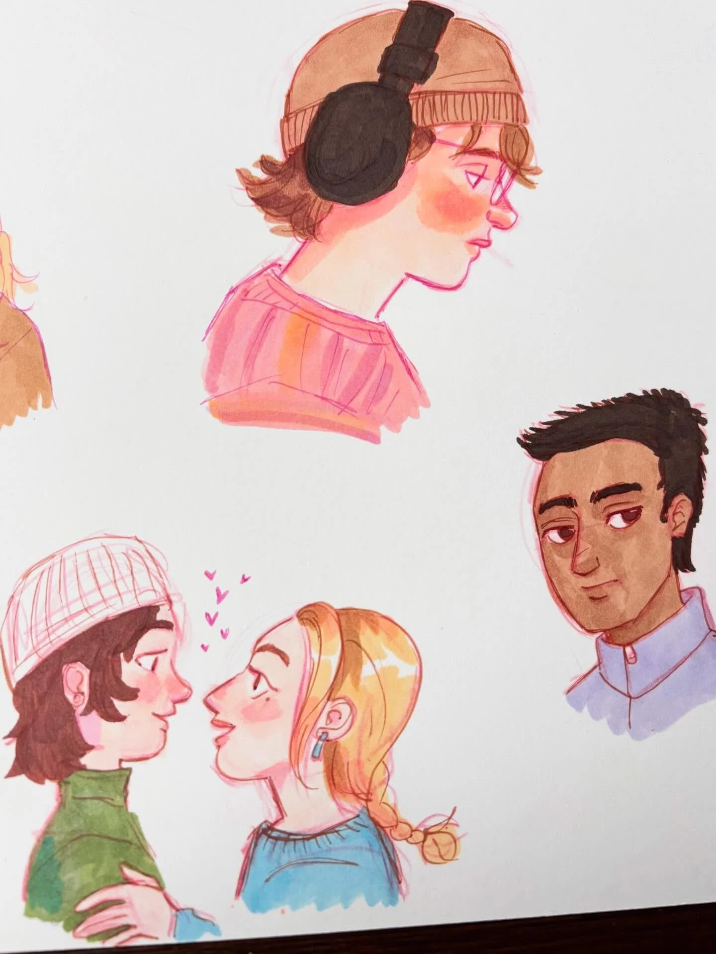 Getting back into copics for fun!!

Sophie and Mel, Ira, my gf who was sitting across from me working on her dj set. And then Haley and farmer me lol

#copicsketchmarkers #stardewvalleyhaley #illustrations #wlwart lesbianar