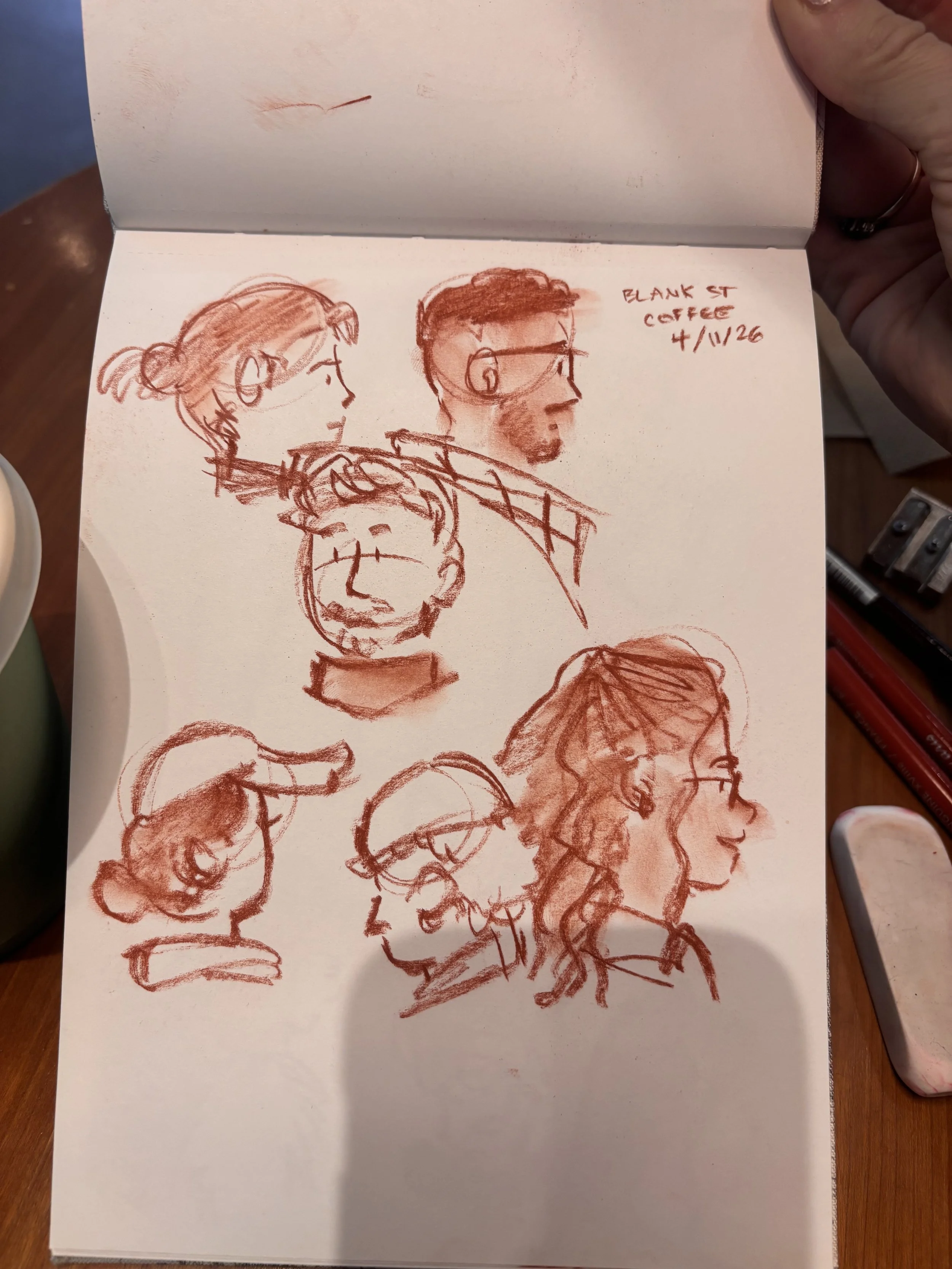 Live sketching and gesture drawing
