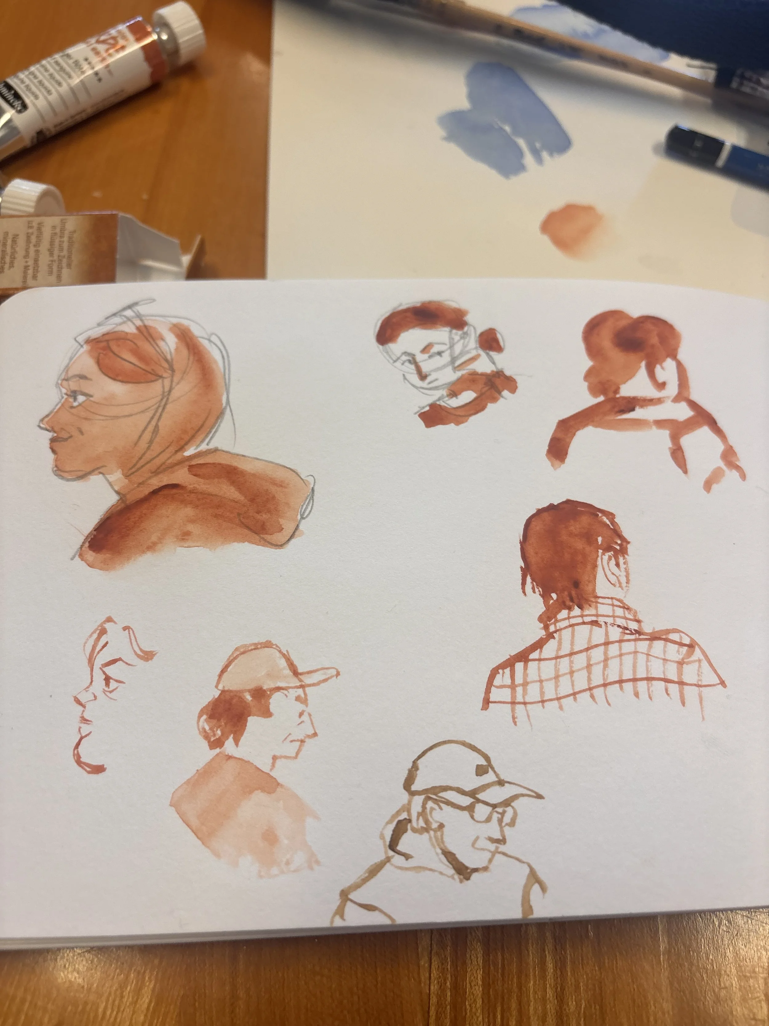 Live painting at Pine Street Bakery in Hood River