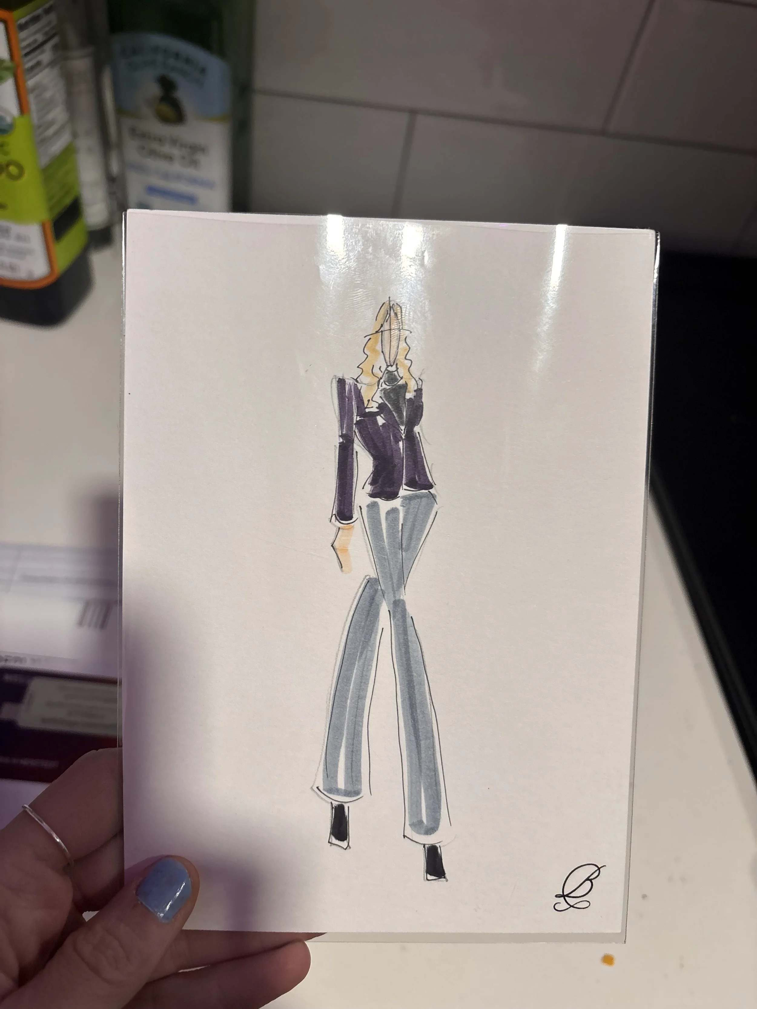 Fashion illustation sketch