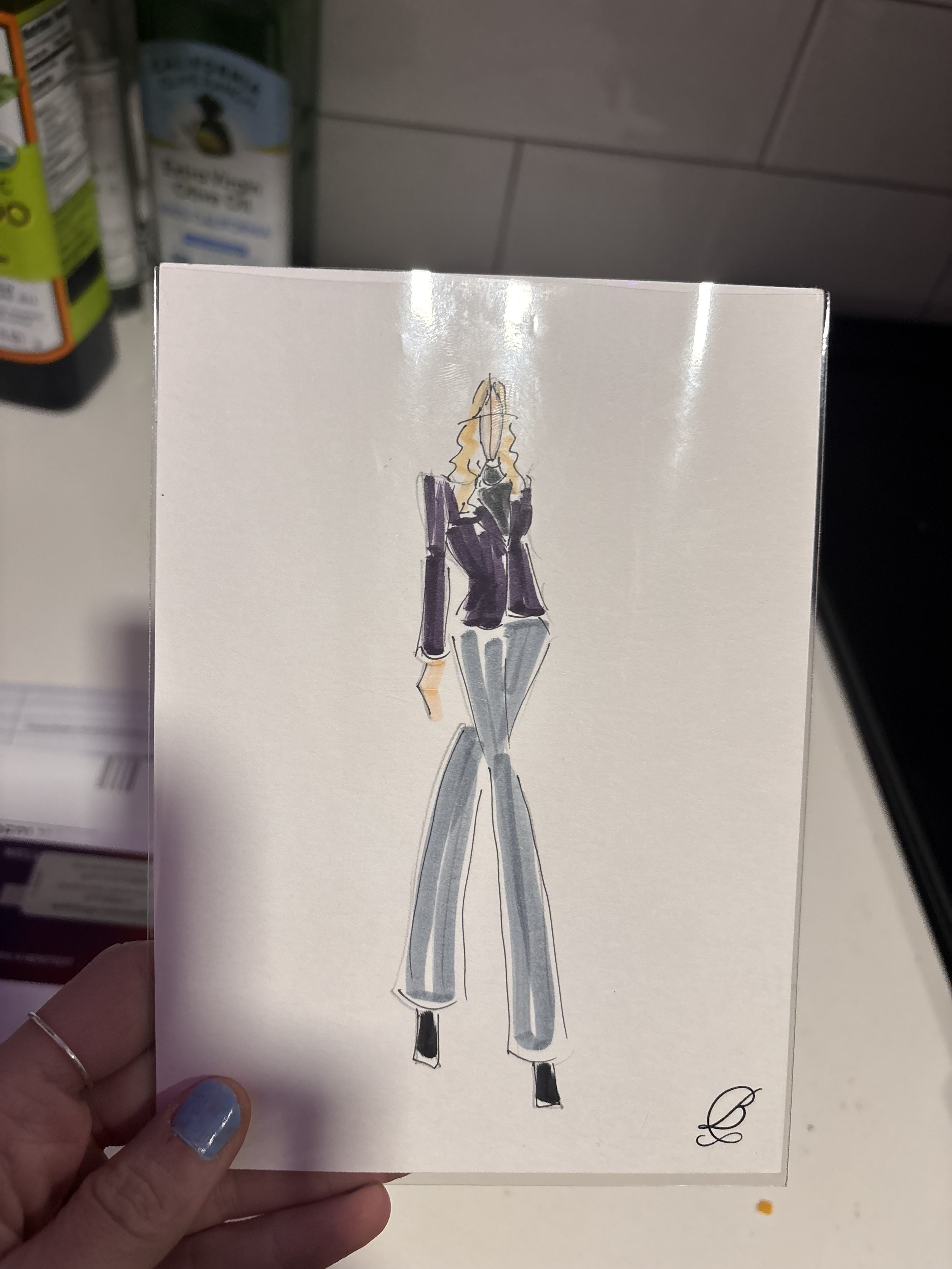 Fashion illustation sketch