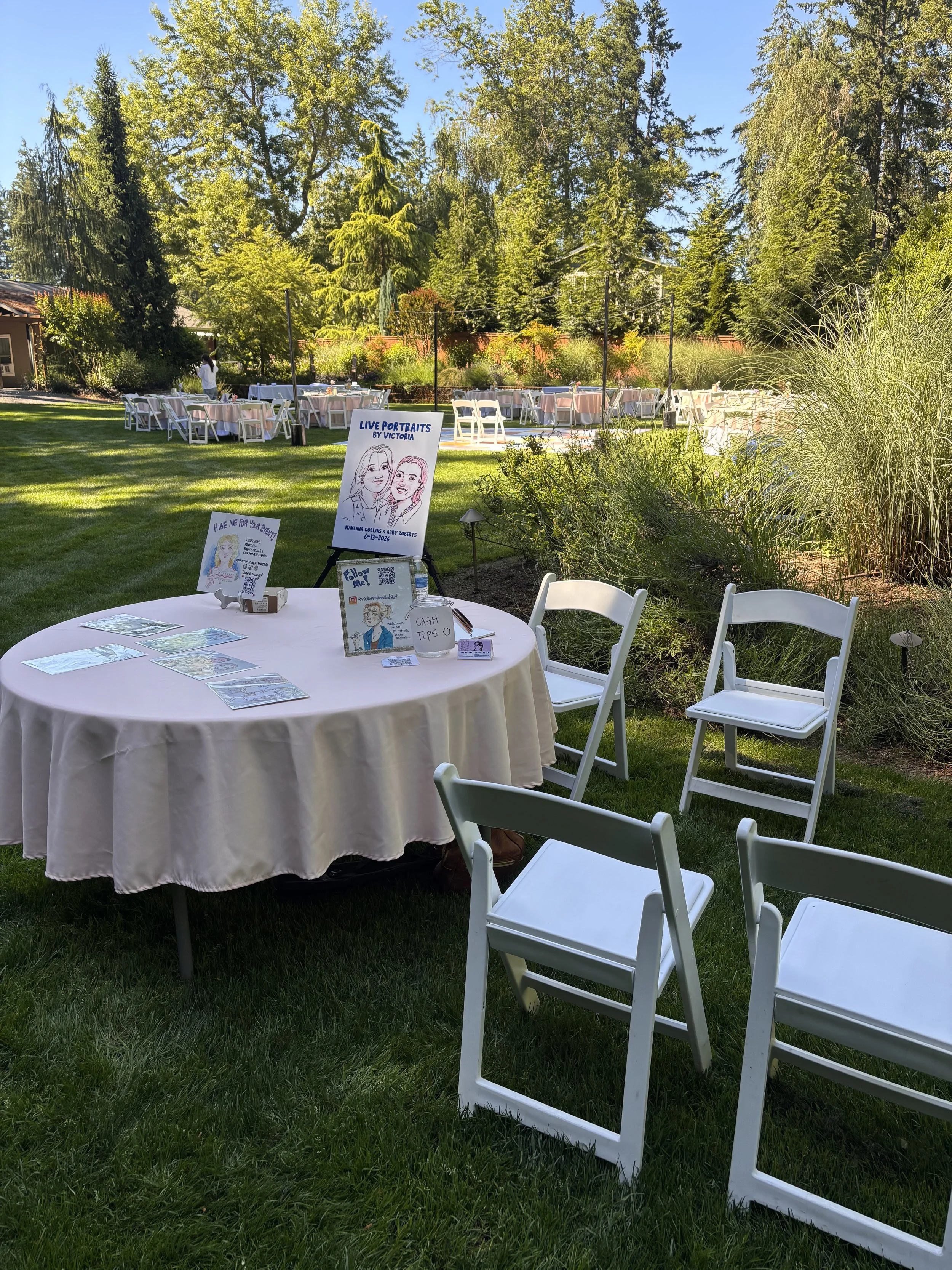 Live portraits Cedarvale events