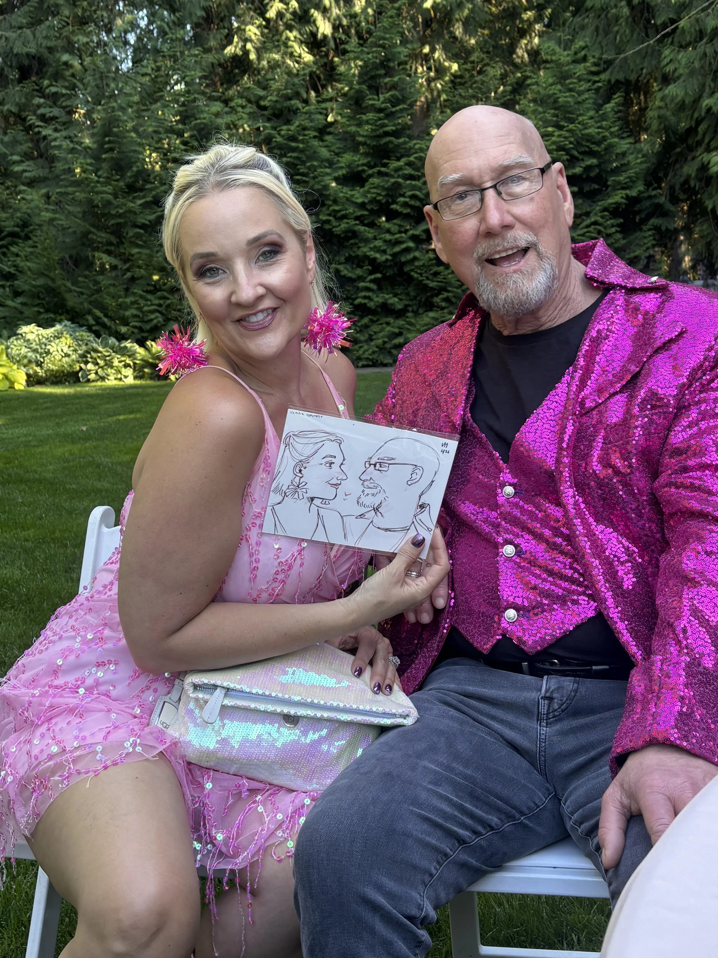 Live portraits at cedarvale events