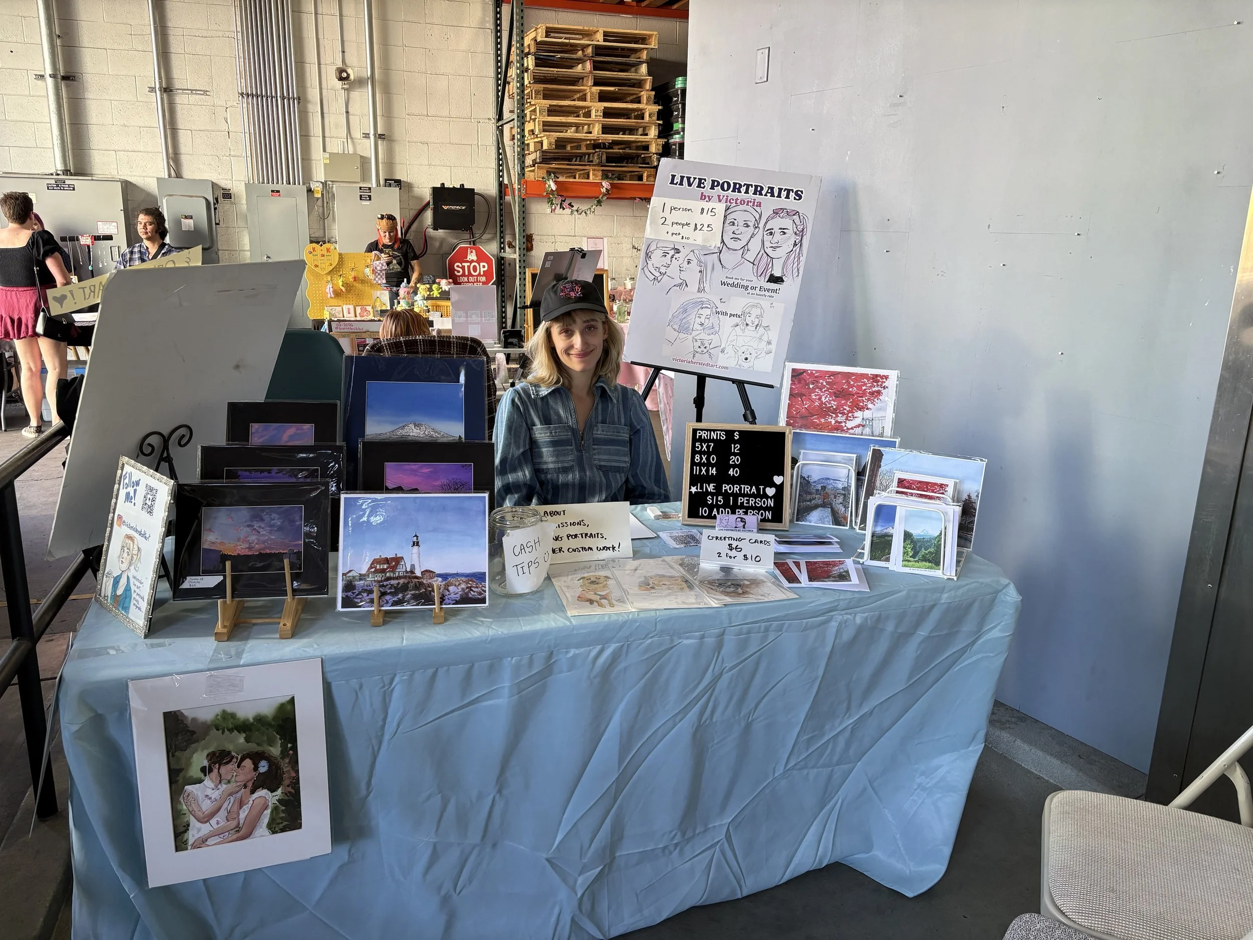 Art market at Living Haus Brewing Co