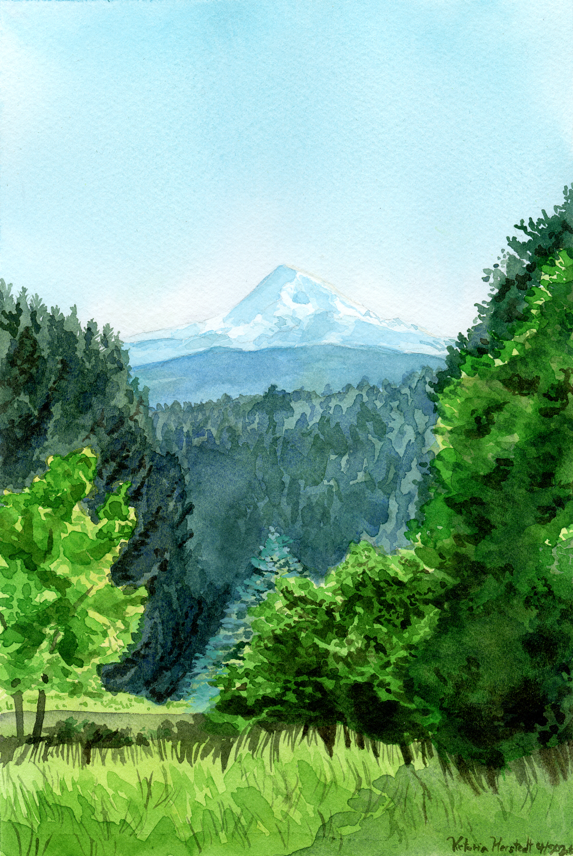 06/2026. A view of Mt. Hood from White Salmon, WA.