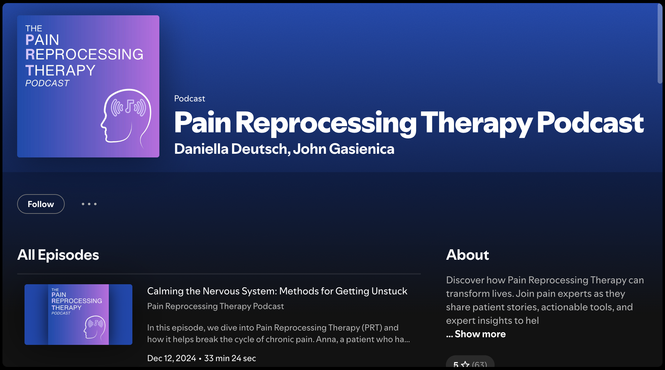 The Pain Reprocessing Therapy Podcast