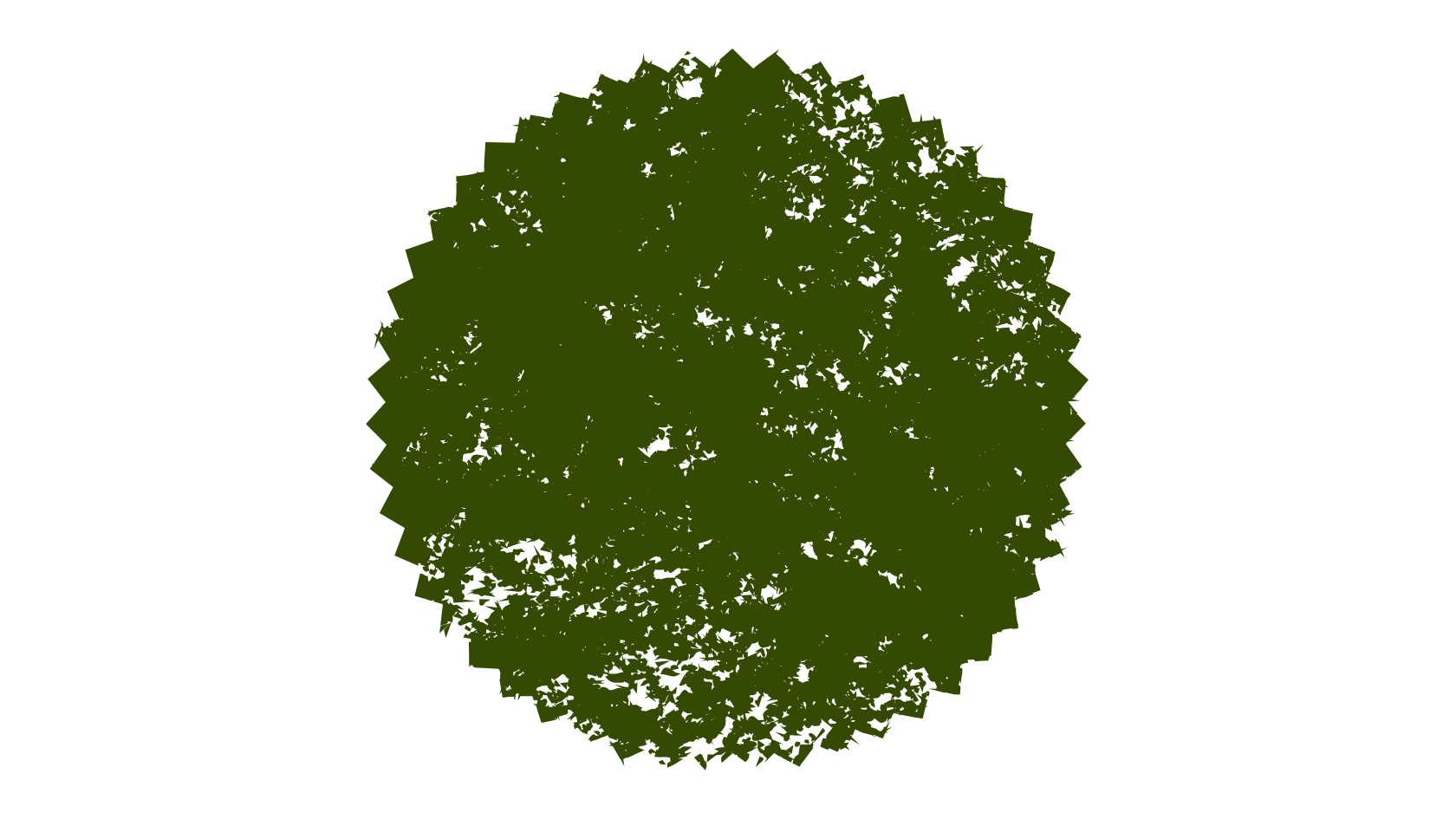 Green leafy tree with dense foliage against a black background.