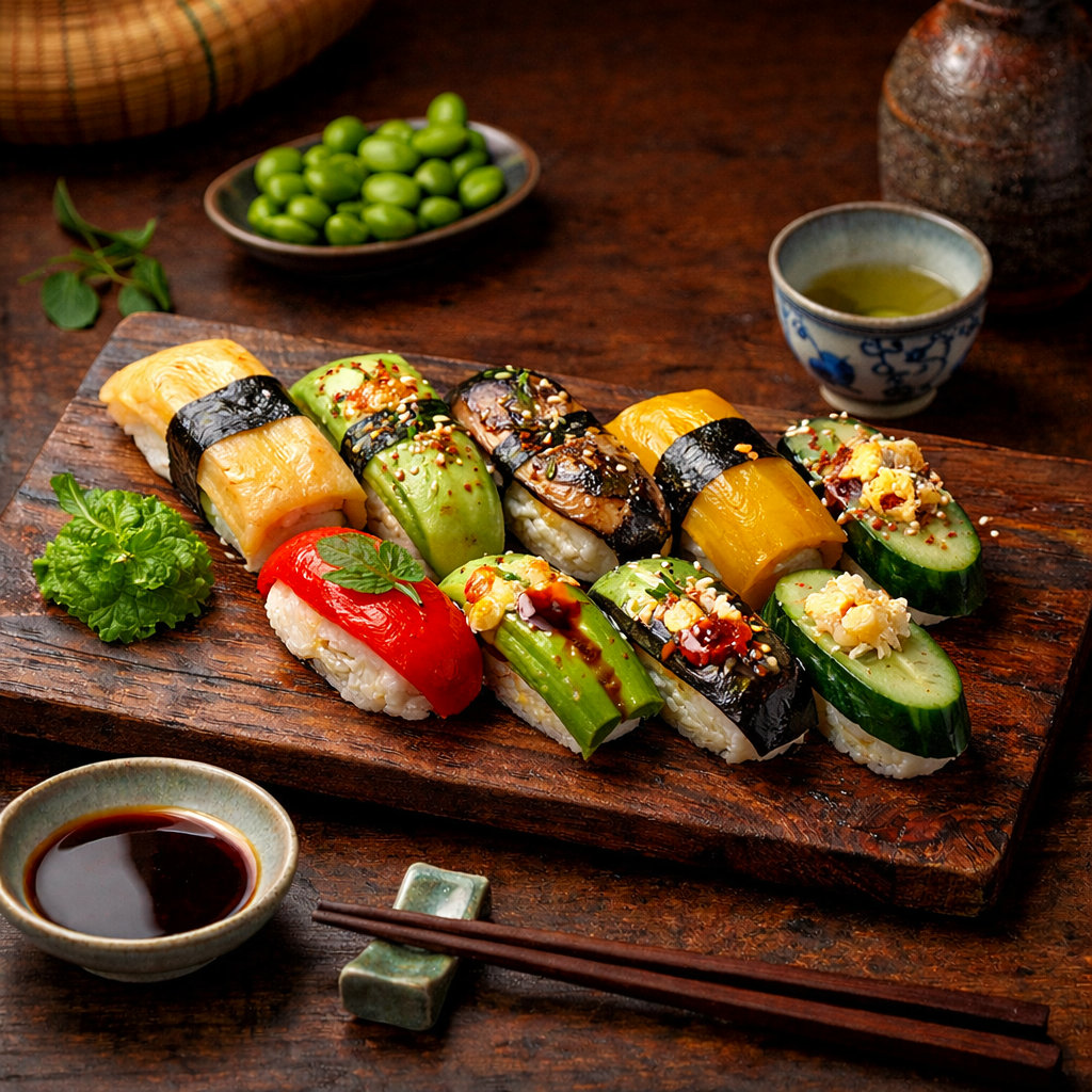 Gibt es vegetarisches Nigiri in Düsseldorf?