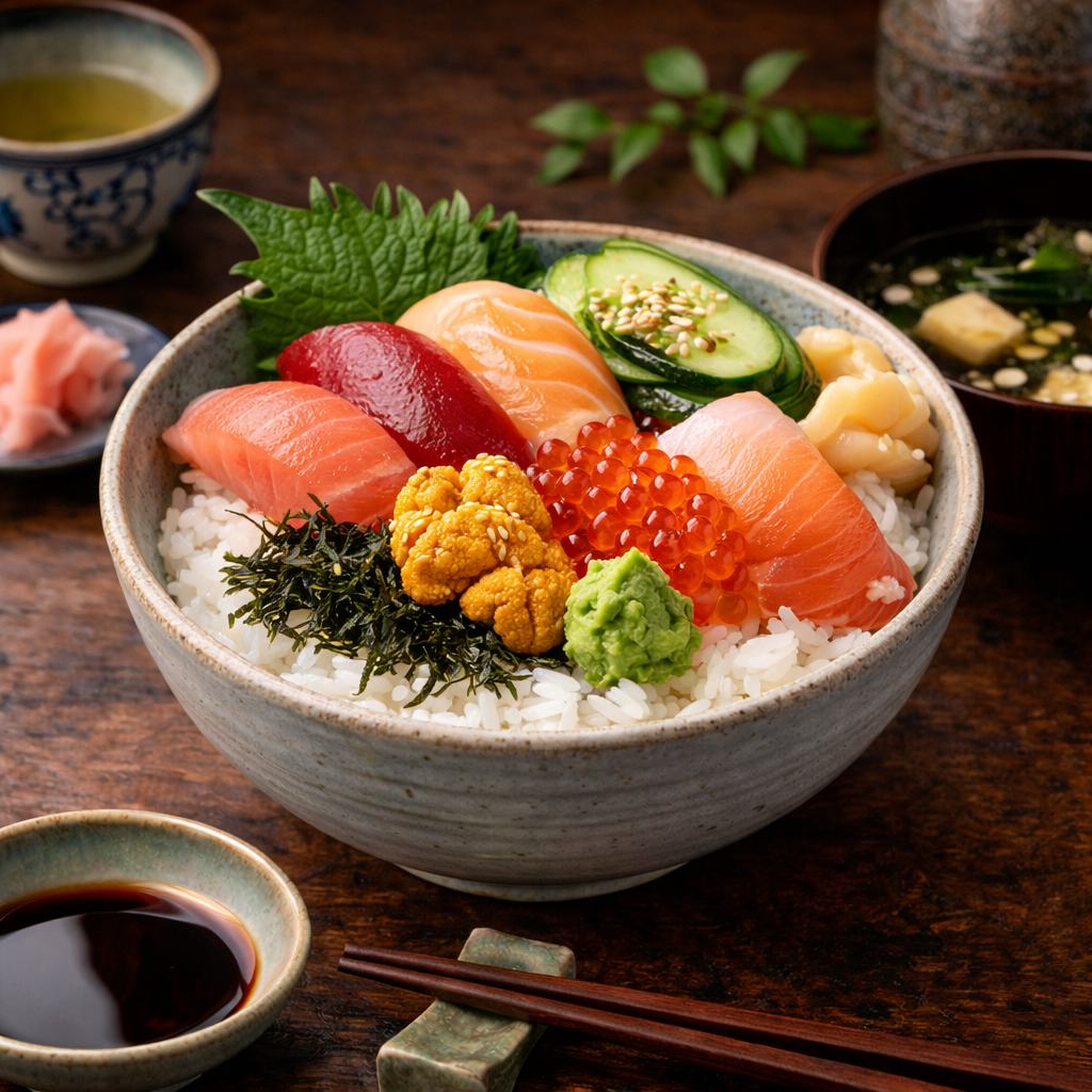 Was ist Donburi und wo kann man es in Düsseldorf essen?