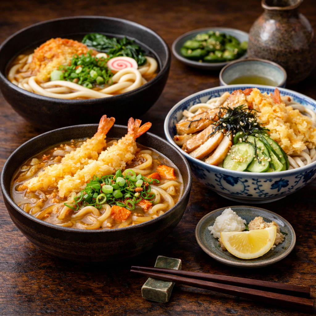 Welche Udon-Varianten gibt es in Düsseldorf?