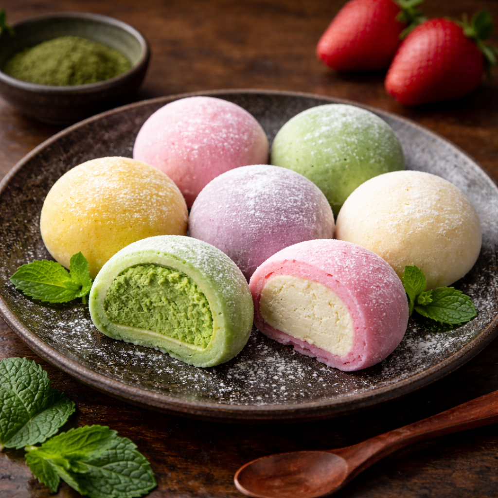 Was ist Mochi-Eis und wo bekommt man es in Düsseldorf?