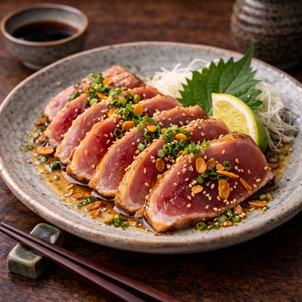 Was ist Maguro-Tataki und wo wird es in Düsseldorf angeboten?