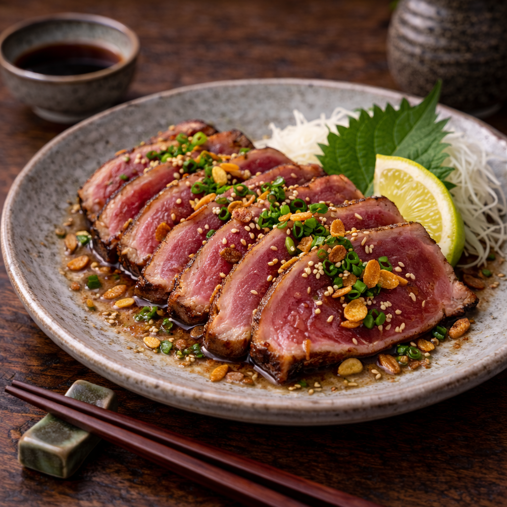 Was ist Gyū-Tataki und gibt es das in Düsseldorf?