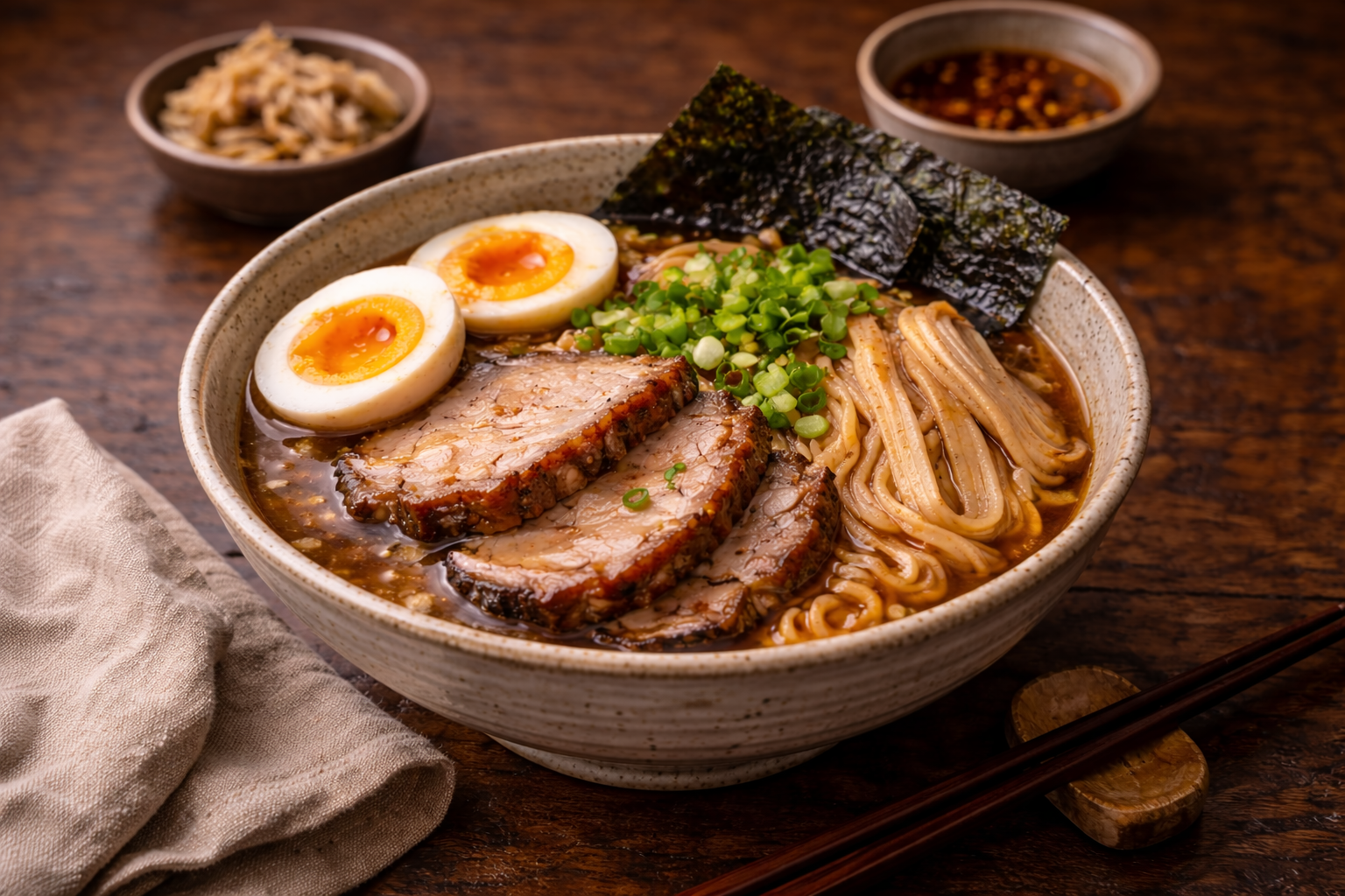 Ramen mit hausgemachter Brühe in Düsseldorf