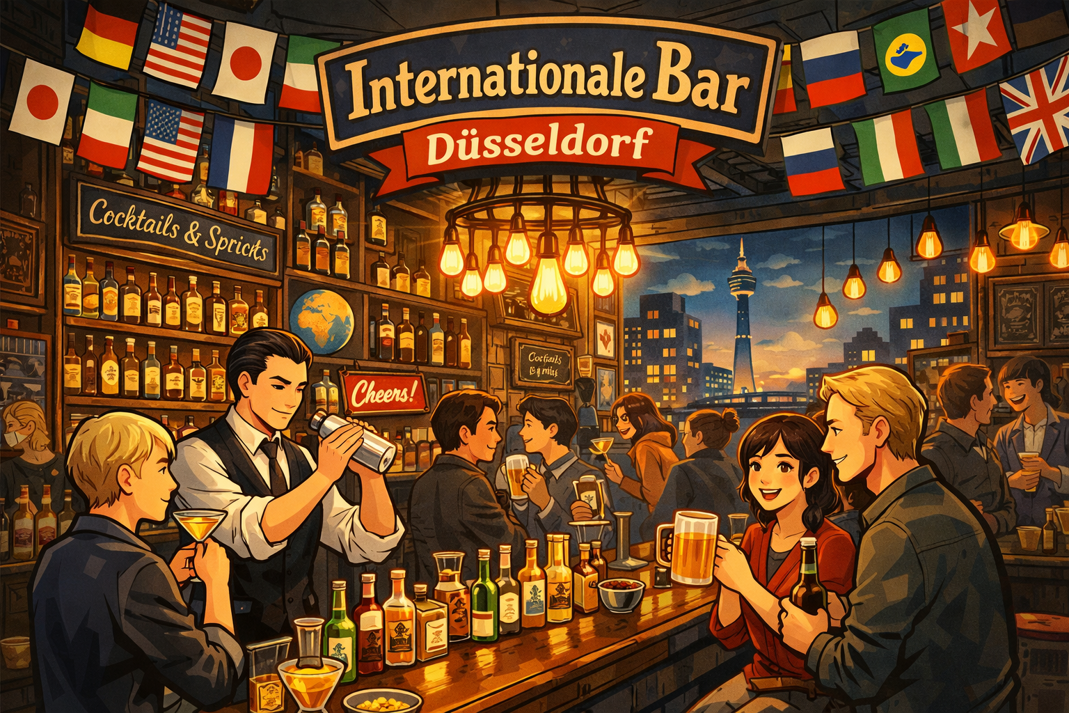 Die besten internationalen Bars in Düsseldorf – Top Locations 