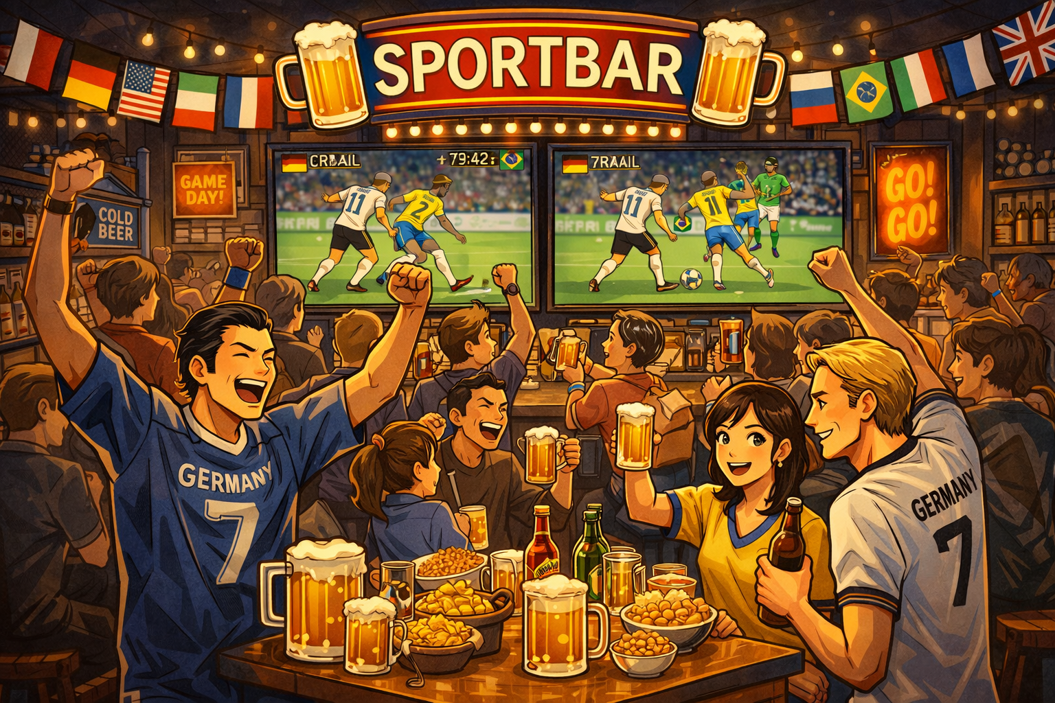 Die besten Sportsbars in Düsseldorf – Top Locations für Fußball, NFL &amp; Live-Sport