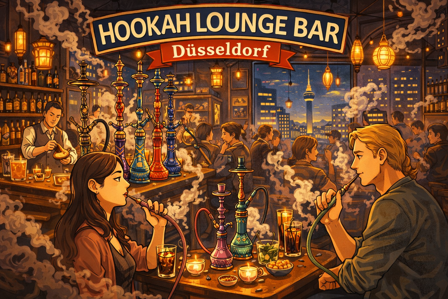 Die besten Bars in Düsseldorf mit Shisha – Top Locations