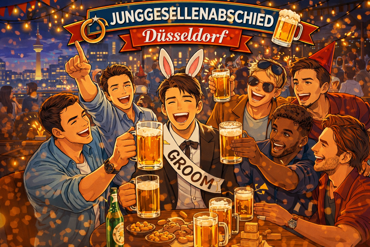 Junggesellenabschied Bars Düsseldorf – die besten Locations