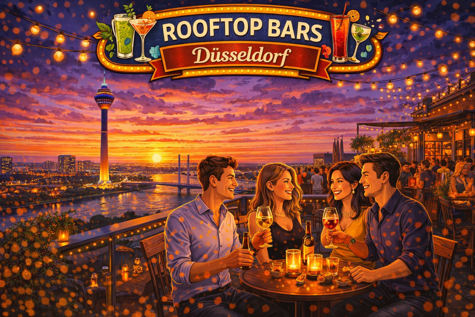 Rooftop Bars Düsseldorf: Die schönsten Locations mit Aussicht
