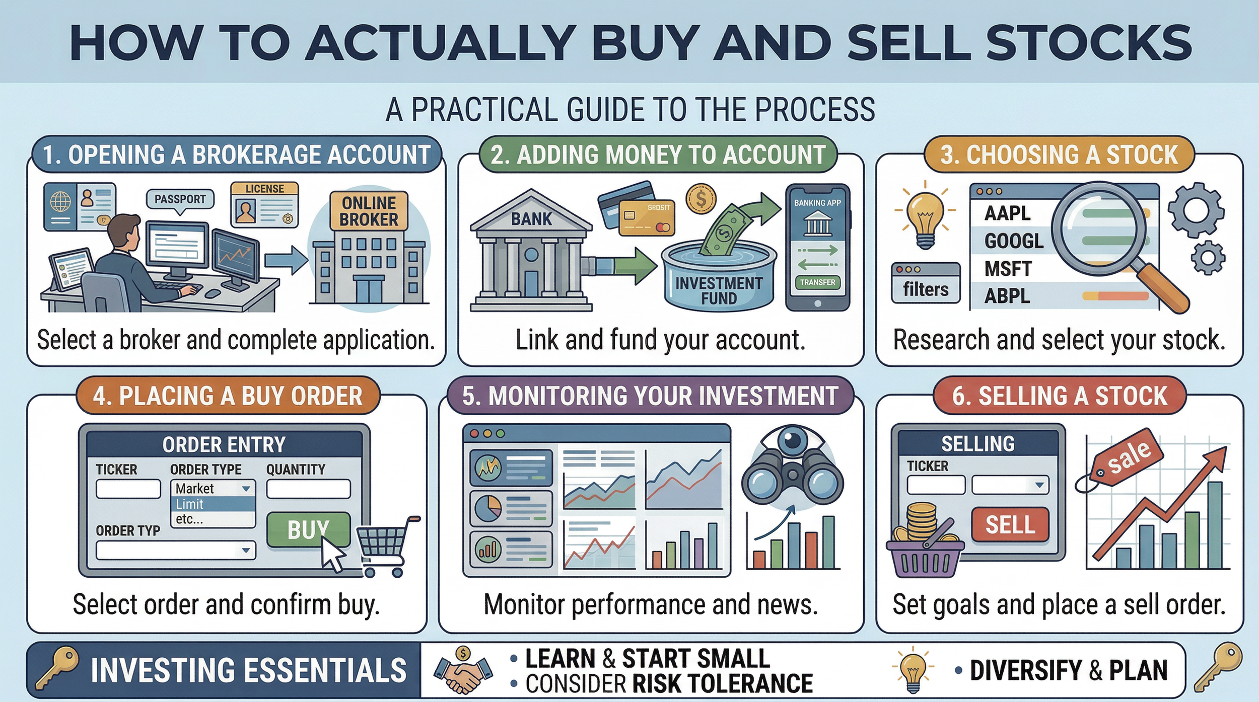 How to Actually Buy and Sell Stocks