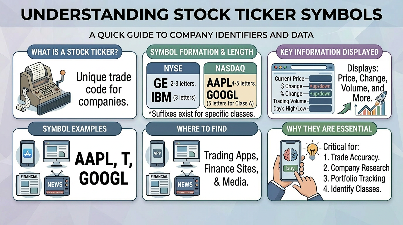 Stock Tickers: How Stocks Are Identified in the Market