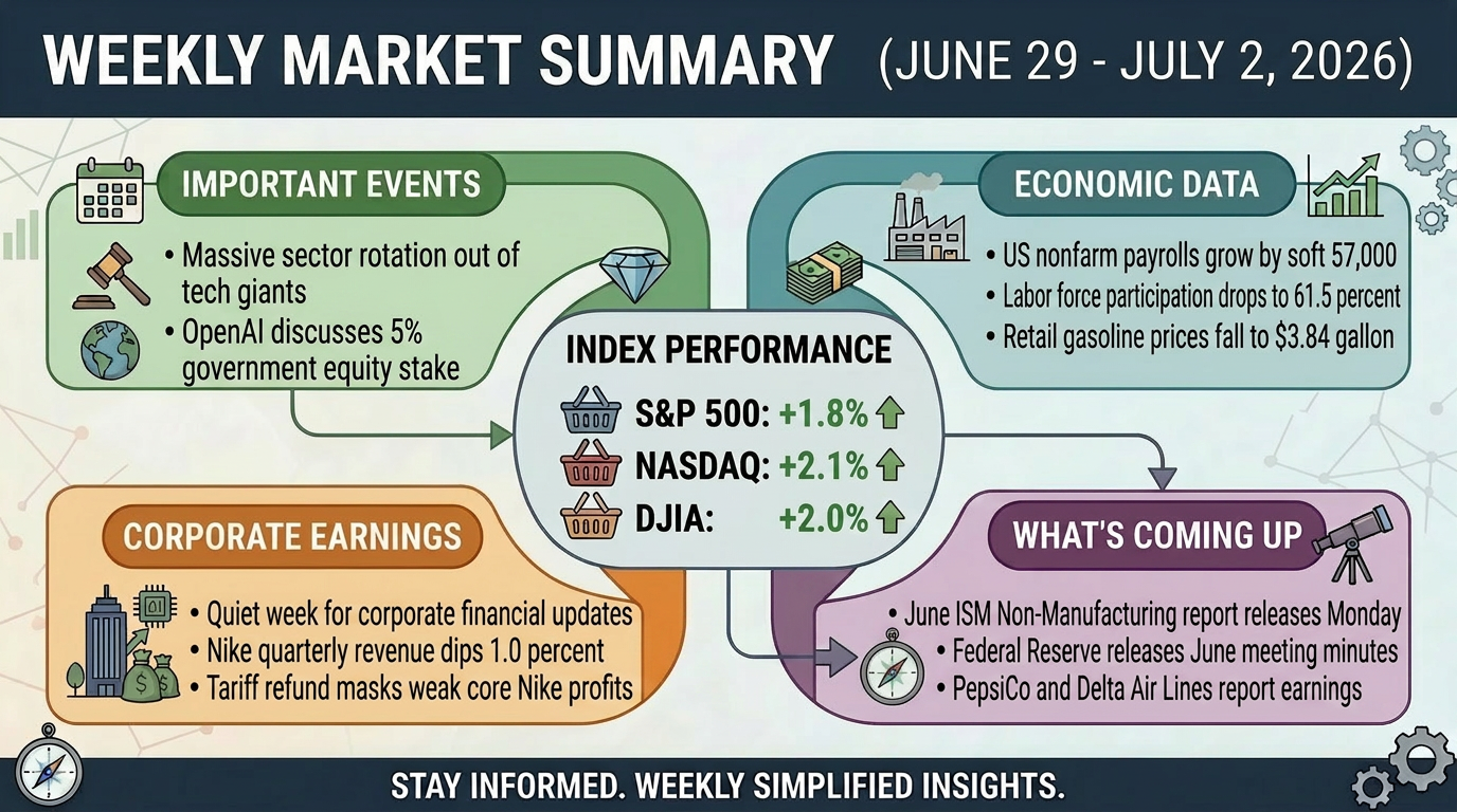Market Summary (June 29- July 3, 2026) - Stock market closed on 7/3