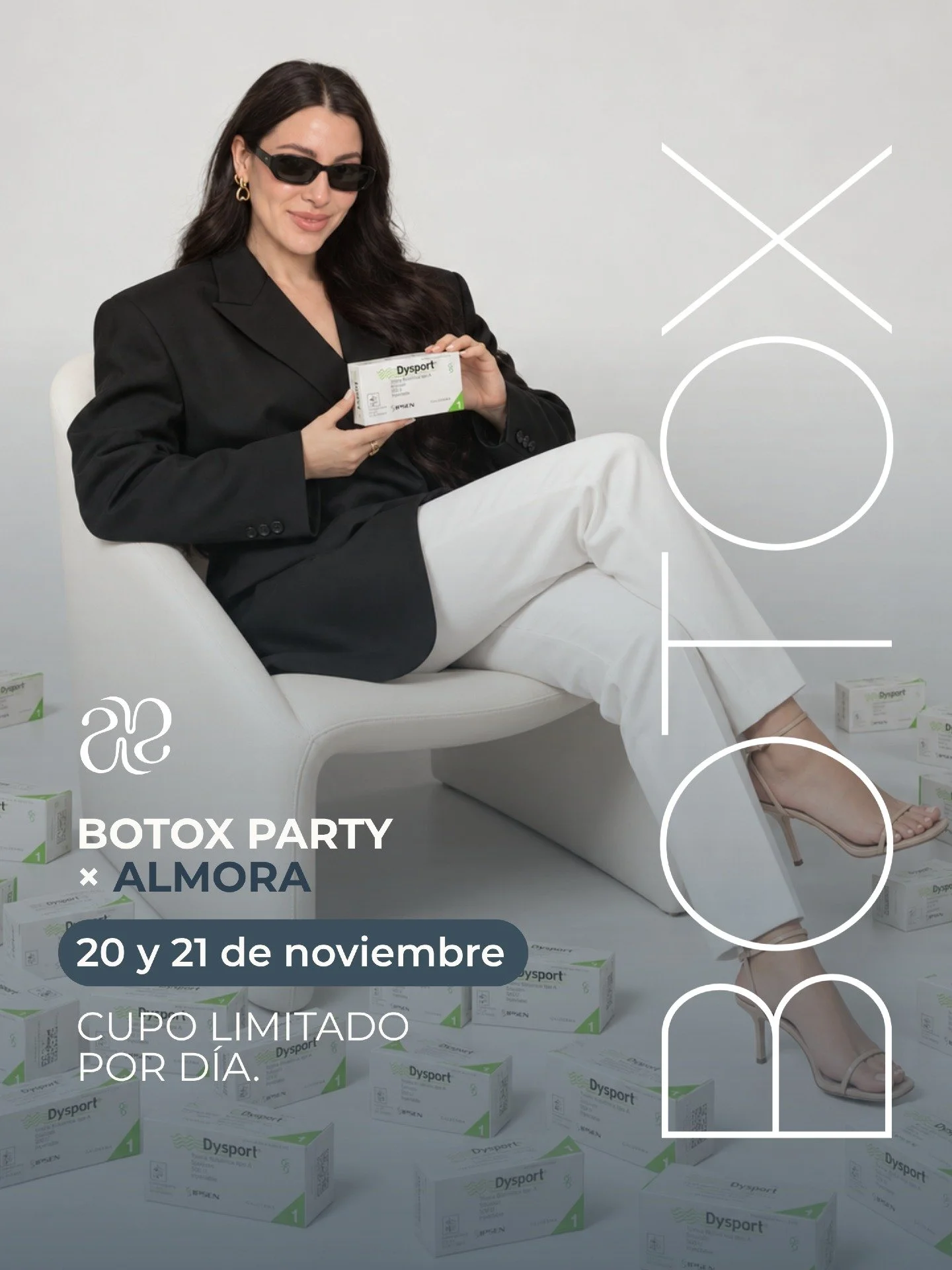 BOTOX PARTY &times; ALMORA 💉✨

&iquest;Llevas meses pensando en Botox pero te preocupa dejar de verte como t&uacute;?

En Almora hacemos aplicaci&oacute;n de Botox natural y personalizada, pensada para respetar tus facciones, no para cambiarlas.

Es